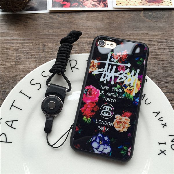 STUSSY IPhone X Plusケース 花柄デザイン