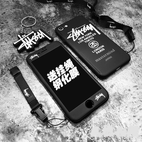 ステューシー iphone Xケース メンズ ファッション アイフォン8PLUS携帯カバー stussy 黒 シンプル   ブランド iphone8/7保護カバー オシャレ ペア向け iPhone6/6sケース 安い 海外通販