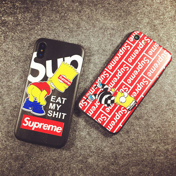 Iphone X 8 8plusケース シュプリーム ブランド 男女兼用 スヌーピー コラボ Supreme 海外通販 プレゼント