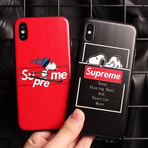 Supreme Snoopyコラボiphone Xs Maxカバー ブランドシュプリームiphone Xs Xrケース 可愛い 激安