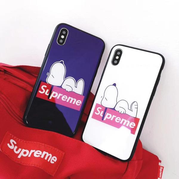 Supreme Snoopyアイフォンxs Max Xs Xrケース シュプリームiphonex 8ケース スヌーピーiphone7 6s Plusカバー 可愛い