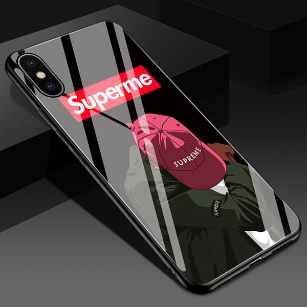 supremeã¢ã¤ãã©ã³xr/xsã¬ã©ã¹ã±ã¼ã¹ å¼·åã¬ã©ã¹ 9H ã·ã¥ããªã¼ã iphonexs maxã±ã¼ã¹ ãã¶ã¤ã³è±å¯ ãã©ã³ã iPhonex/8/7plusæºå¸¯ã«ãã¼ ã¬ãã£ã¼ã¹ ãã¢ãæã iphone7/6sãã©ã¹ã±ã¼ã¹ æ¿å®
