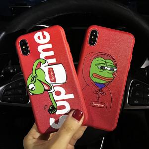 Iphonexr Xsスマホケース シュプリーム カエル Supremeアイフォンxs Maxケース おしゃれ ブランドiphonextpuケース 激安