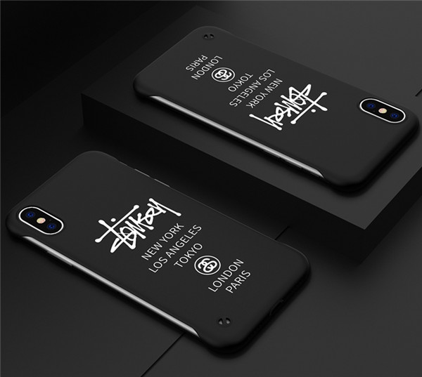 stussy iphone11/11pro/11promaxケース 英字ロゴ 簡潔