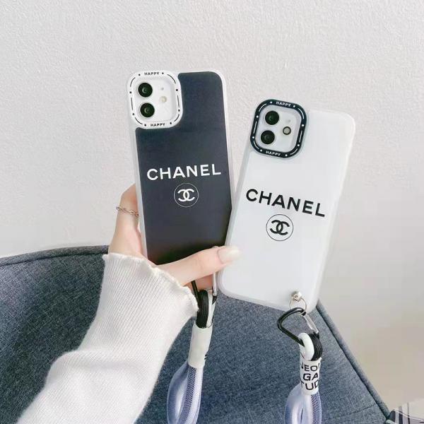 シャネル Iphone 13/13proケース ストラップ付き レディース Chanel アイフォン12プロマックス/12携帯カバー ブランド IPHONE 11/11proスマケース おしゃれ