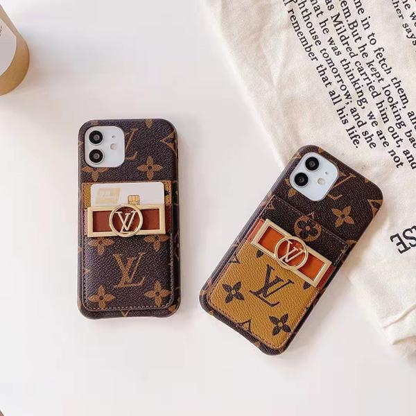 ルイヴィトン iPhone13 Pro Max ケース LV アイフォン 13/13プロカバー カード収納 ブランド Iphone 12/12proスマホケース ダミエ ファッション 送料無料