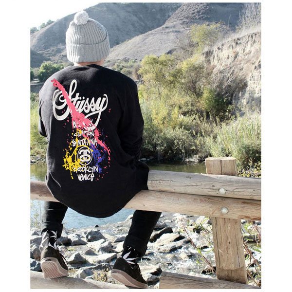 stussyトレーナー洋服 STUSSYロゴパーカー 厚手冬服 暖か裏起毛服