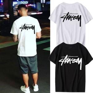 【STUSSY】アーチ ロゴ プリント コットン Tシャツ★夏を先取り STUSSY 新品 ステューシー ARCHED PIG.DYED TEE Tシャツ