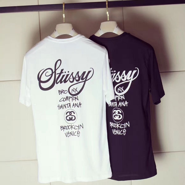 ブランド ペア Tシャツ stussy ペアルック短袖Tシャツ メンズ