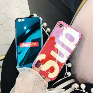 鮮やか ブランド iPhone x/8/8plusケース 鏡面 FASHION クリア