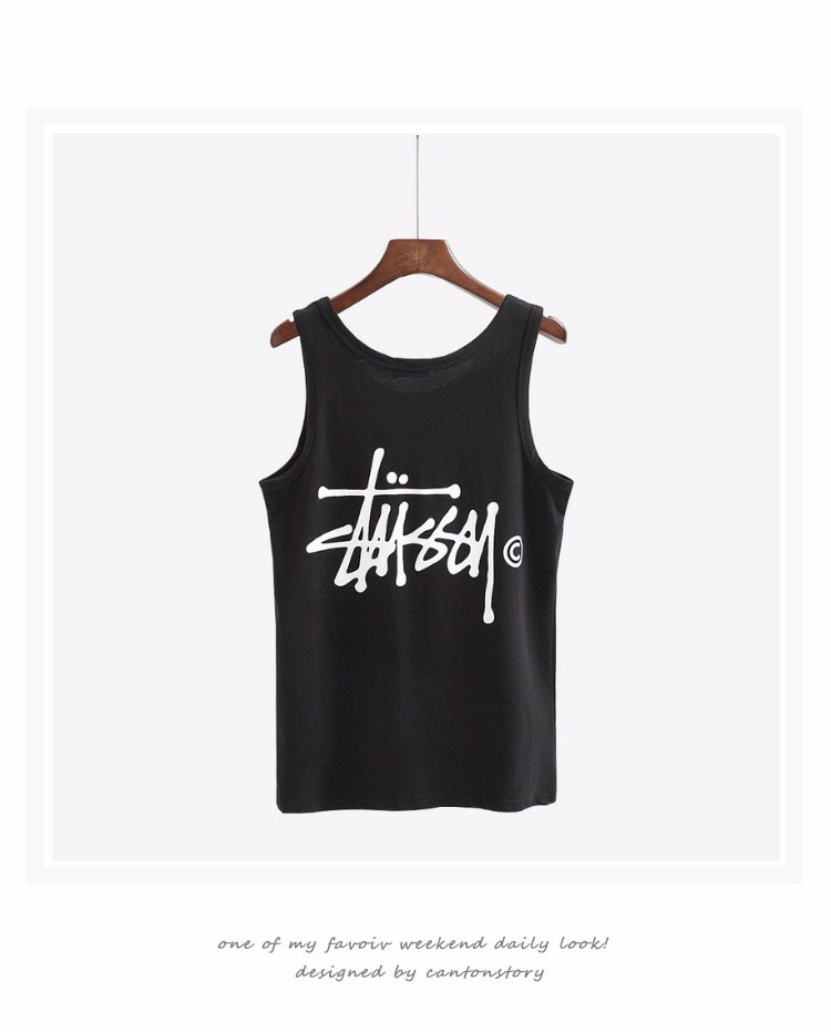 ステューシー STUSSY　ノースリーブtシャツ Tシャツ 袖なし ステューシー ノースリーブ シンプル 男女兼用