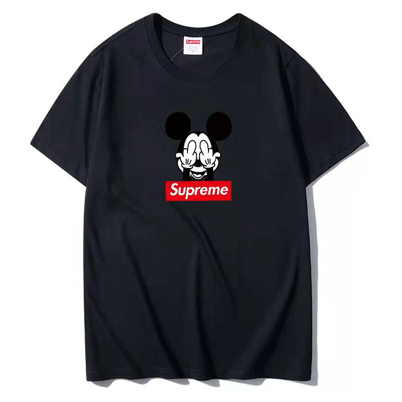 supreme＆mickeyＴシャツ半袖 ディズニー ミッキーＴシャツ ブランド