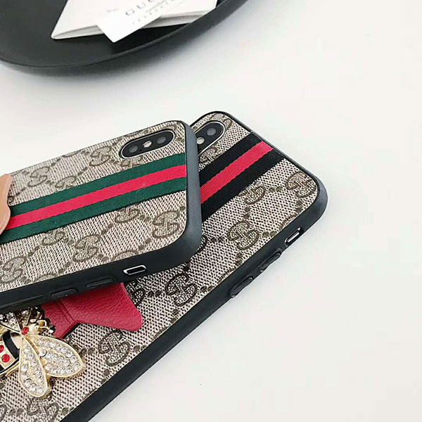 Gucciブランドiphone xケース グッチアイフォン9/xplusカバー gucci iphone8/8plusレザーケース  蜂スマホケースiPhone7 レディース ファッション 格安 プレゼント