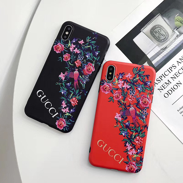 グッチ iphonexs/xs max/xrケース 花柄 gucciアイフォンx/8