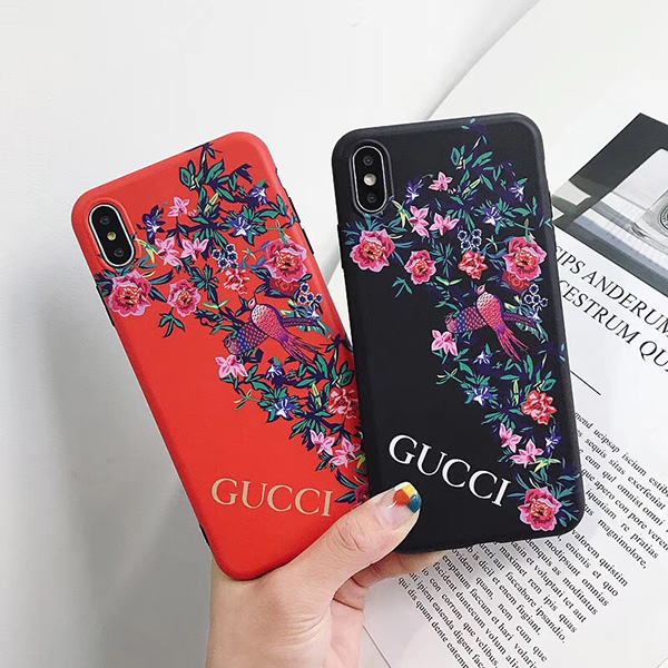 gucciアイフォンxs/xrケース ソフト グッチ iphone xs maxTPUカバー 花柄デザイン IPHONEX/8PLUSスマホケース  オシャレ 可愛い プリント 高品質 送料無料