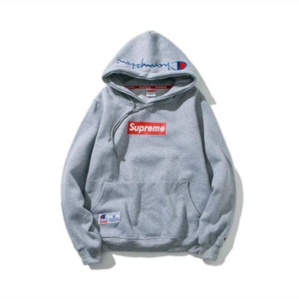 supreme championコラボ パーカー 裏起毛 フード付き チャンピョン ...