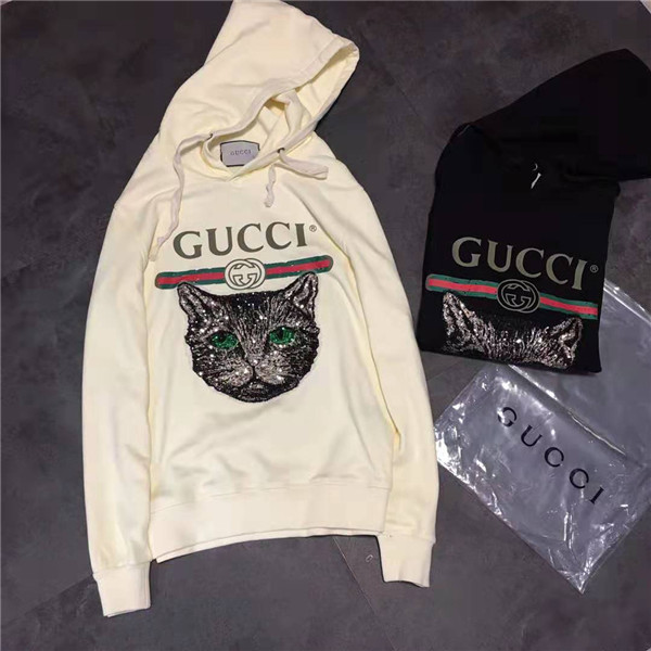 Yuu様専用•GUCCI グッチトレーナー猫パーカー黒 XSサイズ