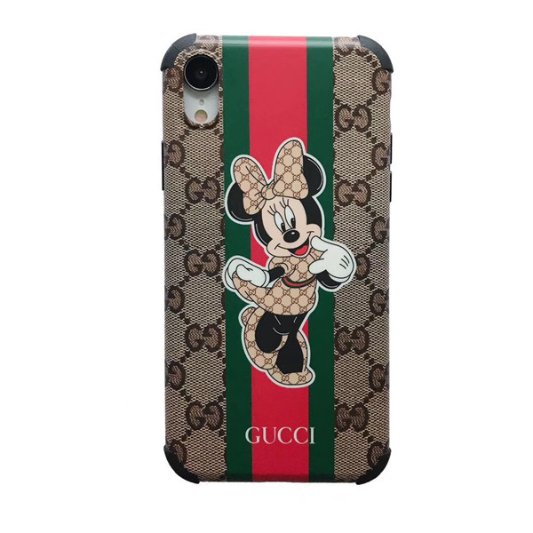 GUCCI iPhone11/11Proケース mickey 曲面柄 グッチ iphone11PRO
