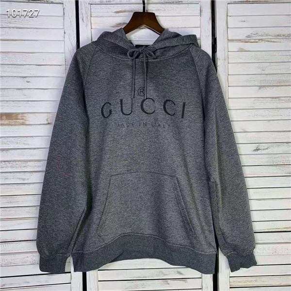 グッチ パーカー グレー 男女兼用 gucci フード付きパーカー アースカラー おしゃれ GUCCI プルオーバー ロゴ付き 柔軟 ブランド  トレーナー 韓国風