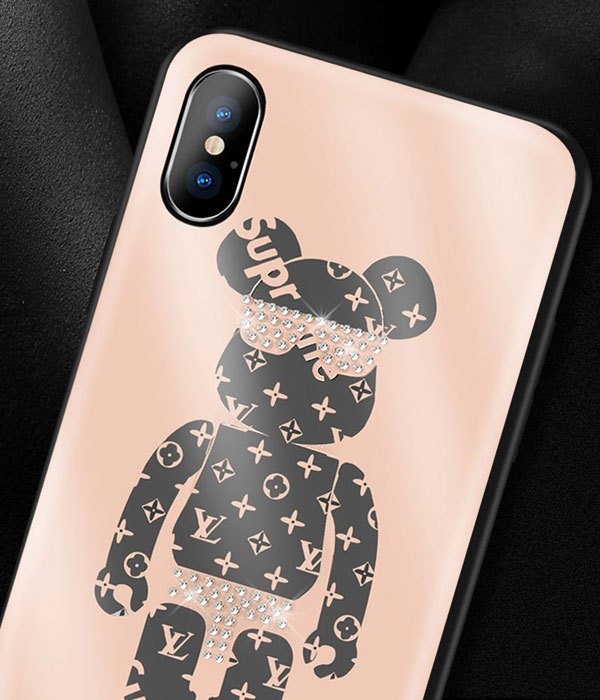 supreme&lvコラボ iphone13/11promax/11pro/11ケース 暴力クマ