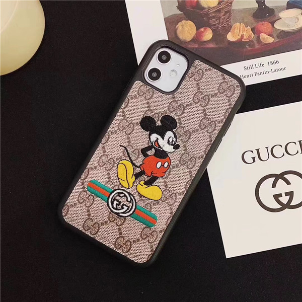 グッチ ミッキーiPhone11Pro/11ProMax/11ケース Gucci トラ柄iphoneXSMAX/XS/XRケース gucci  iPHONE8plus/7ケース ミツバチ レディースメンズ ファッション ペア揃い 送料無料