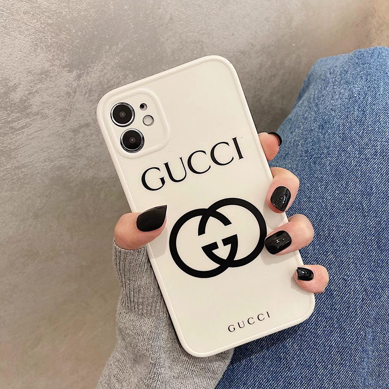 Gucci Iphone12/12pro/12promaxケース 可愛い Ins風 グッチ アイフォン11/11proカバー 女性向け 大きいロゴ  ブランド Iphonexs/11pro maxスマホケース Iphone X/8/7 P