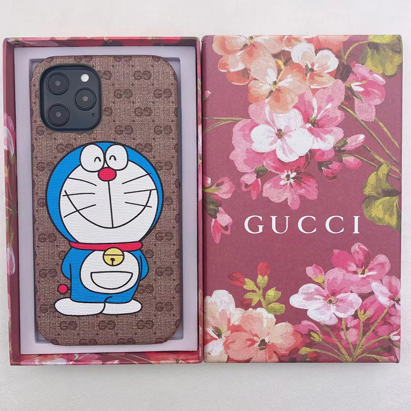 Gucci ドラえもん Iphone12/12miniケース おしゃれ グッチ アイフォン12pro/12pro max携帯ケース Doraemon  iPhone 11/11pro/11pro maxスマホケース 送料無料