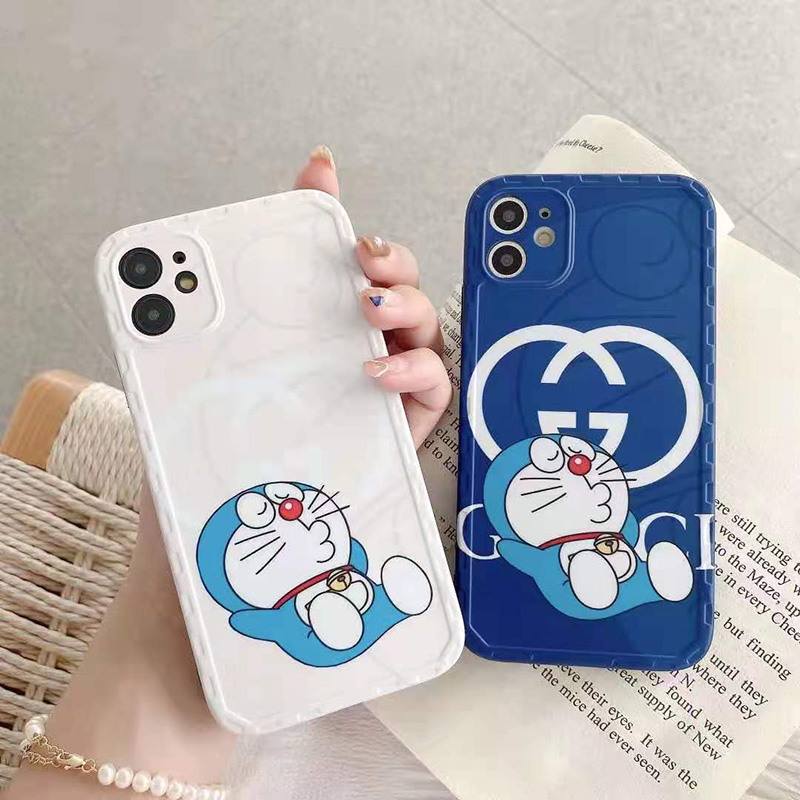 ドラえもん グッチ アイフォン12/12proケース 可愛い GUCCI Iphone12mini/12プロマックス携帯カバー 男女兼用  Doraemon iphone11/11PROカバー ブランド ファション