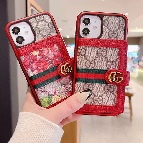 Gucci Iphone 13手帳カバー グッチ アイフォン13プロマックス/13Proスマホケース カード収納 ブランド iPhone12 pro  max ケース 背面 かわいい GUCCI iphone 12ケース