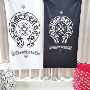 クロムハーツタオル バスタオル Chrome hearts フェイスタオル エコヨガタオル 折りたたみ 大判 トレーニングマット 厚手 吸水 ギフト