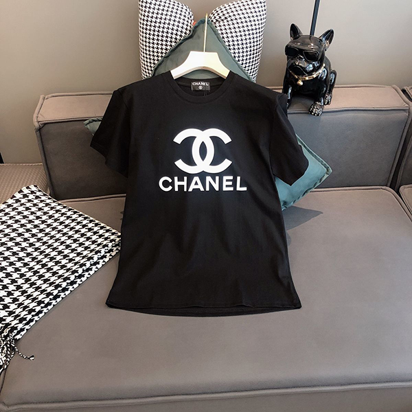 シャネル ｔシャツ レディース 半袖 Chanel 短袖 カットソー きれいめ シンプル 夏 可愛い ピンク 韓国風 Tシャツ カジュアル