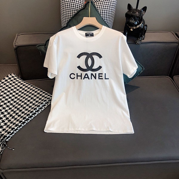 シャネル ｔシャツ レディース 半袖 Chanel 短袖 カットソー きれいめ シンプル 夏 可愛い ピンク 韓国風 Tシャツ カジュアル