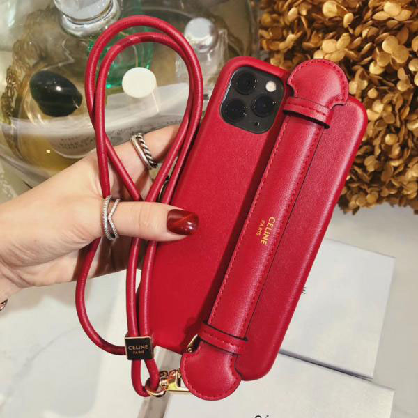 セリーヌ iPhone13/13pro maxスマホケース celine アイフォン13プロ/12pro携帯ケース ハンドベルト付き ブランド  iPhone12/12pro maxケース レディース