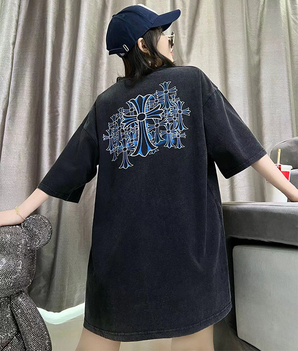 クロムハーツ Tシャツ メンズ レディース ブランド半袖 短袖 夏服 ペア