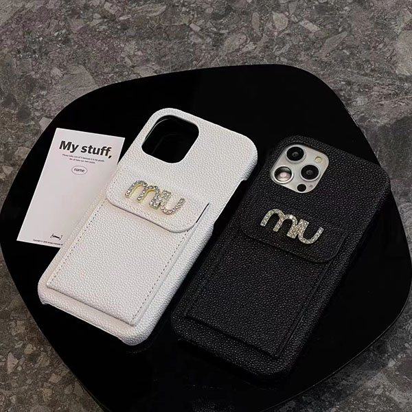 MIUMIU Iphone 13/13proケース ミュウミュウ アイフォン13プロマックス携帯カバー 可愛い ブランド iphone  12/12proケース キラキラ